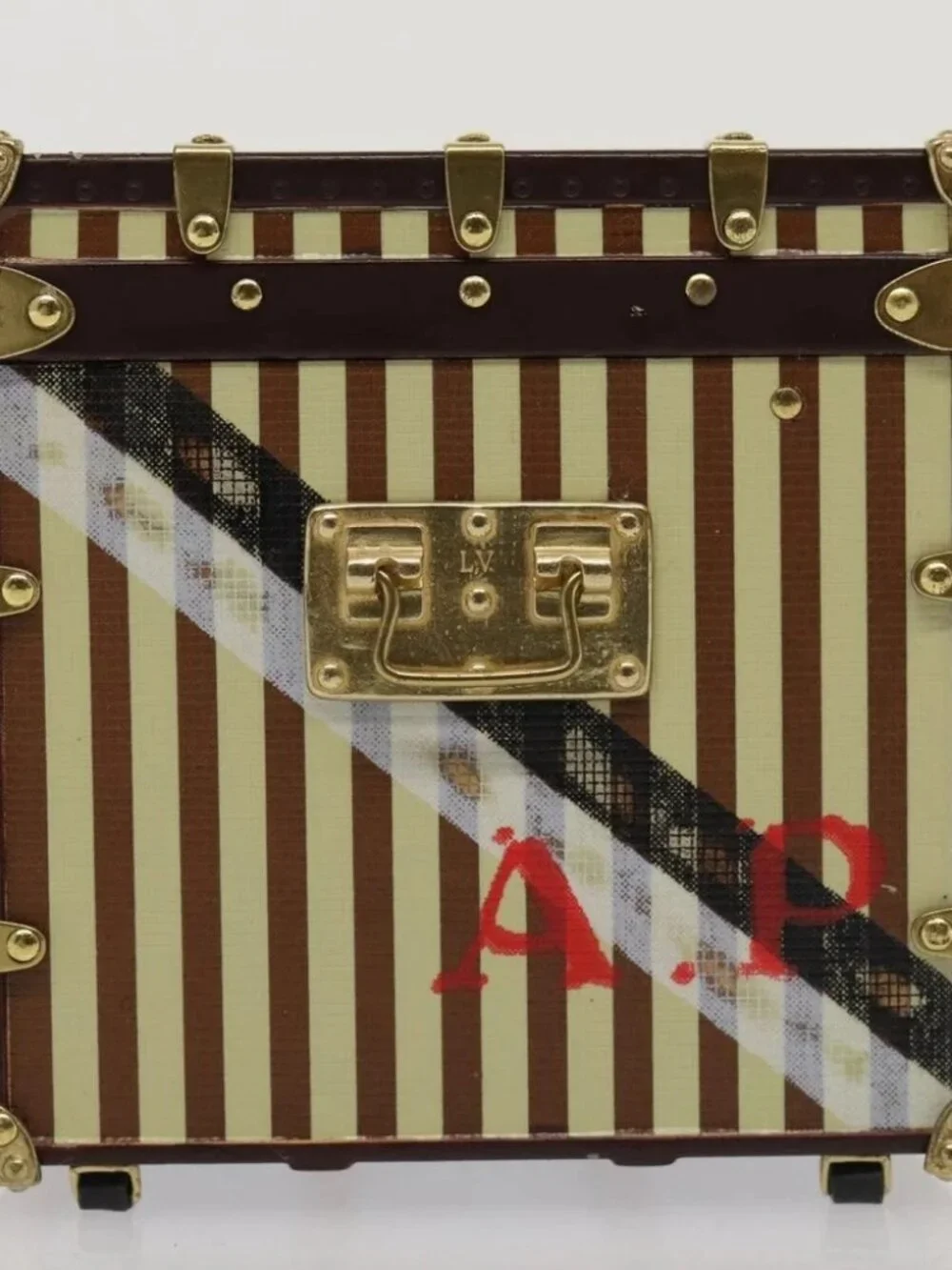 LOUIS VUITTON MALLE COURRIER 1888 Paper weight Beige Brown - Picture 5 of 13